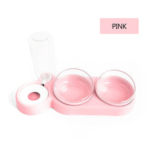 Load image into Gallery viewer, Pet Double Bowls ,Water Feeder With Auto Water Dispenser