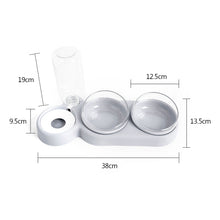 Load image into Gallery viewer, Pet Double Bowls ,Water Feeder With Auto Water Dispenser