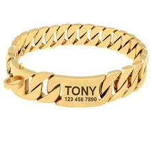 Load image into Gallery viewer, Personalized Pet Chain Dog Collar