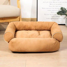 Load image into Gallery viewer, Solid Color Dog Bed Deerskin Fleece