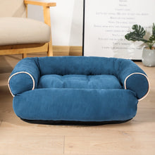 Load image into Gallery viewer, Solid Color Dog Bed Deerskin Fleece