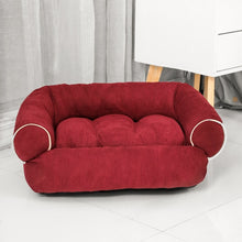 Load image into Gallery viewer, Solid Color Dog Bed Deerskin Fleece