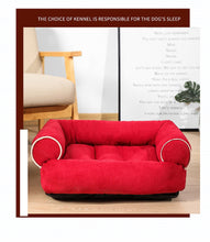 Load image into Gallery viewer, Solid Color Dog Bed Deerskin Fleece