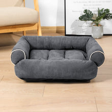 Load image into Gallery viewer, Solid Color Dog Bed Deerskin Fleece