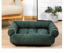 Load image into Gallery viewer, Solid Color Dog Bed Deerskin Fleece