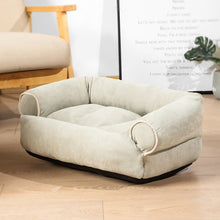 Load image into Gallery viewer, Solid Color Dog Bed Deerskin Fleece