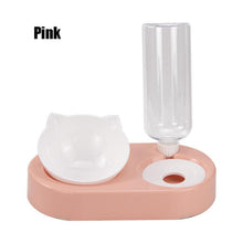 Load image into Gallery viewer, Pet Double Bowls ,Water Feeder With Auto Water Dispenser