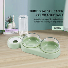 Load image into Gallery viewer, Pet Double Bowls ,Water Feeder With Auto Water Dispenser