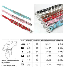Load image into Gallery viewer, Leather Spiked Dog Collar
