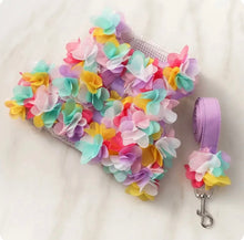 Load image into Gallery viewer, Floral Chest Leash Lace Pet Dress
