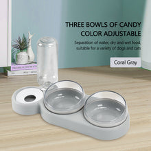 Load image into Gallery viewer, Pet Double Bowls ,Water Feeder With Auto Water Dispenser
