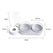 Load image into Gallery viewer, Pet Double Bowls ,Water Feeder With Auto Water Dispenser
