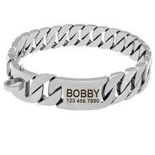 Load image into Gallery viewer, Personalized Pet Chain Dog Collar
