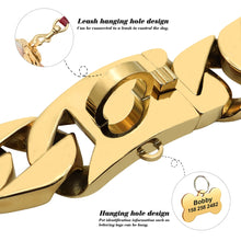 Load image into Gallery viewer, Personalized Pet Chain Dog Collar
