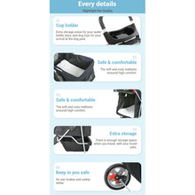 Load image into Gallery viewer, New Black Pet Stroller Cat Dog Cage 3 Wheels Stroller Travel Folding Carrier
